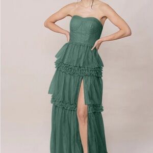 Revelry Adeline Tulle Dress (Greenery, 10)